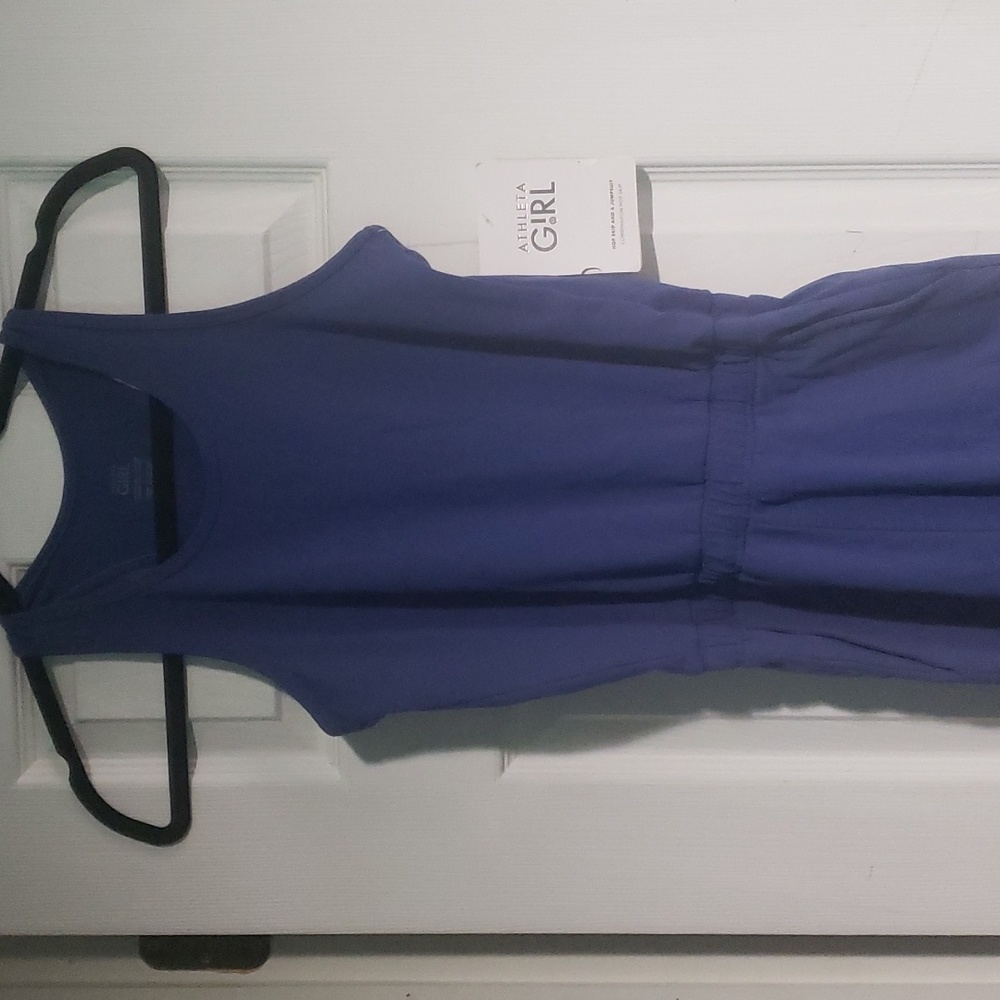 athleta Girls hop skip and a jumpsuit size Large blue nwt - Picture 1 of 8